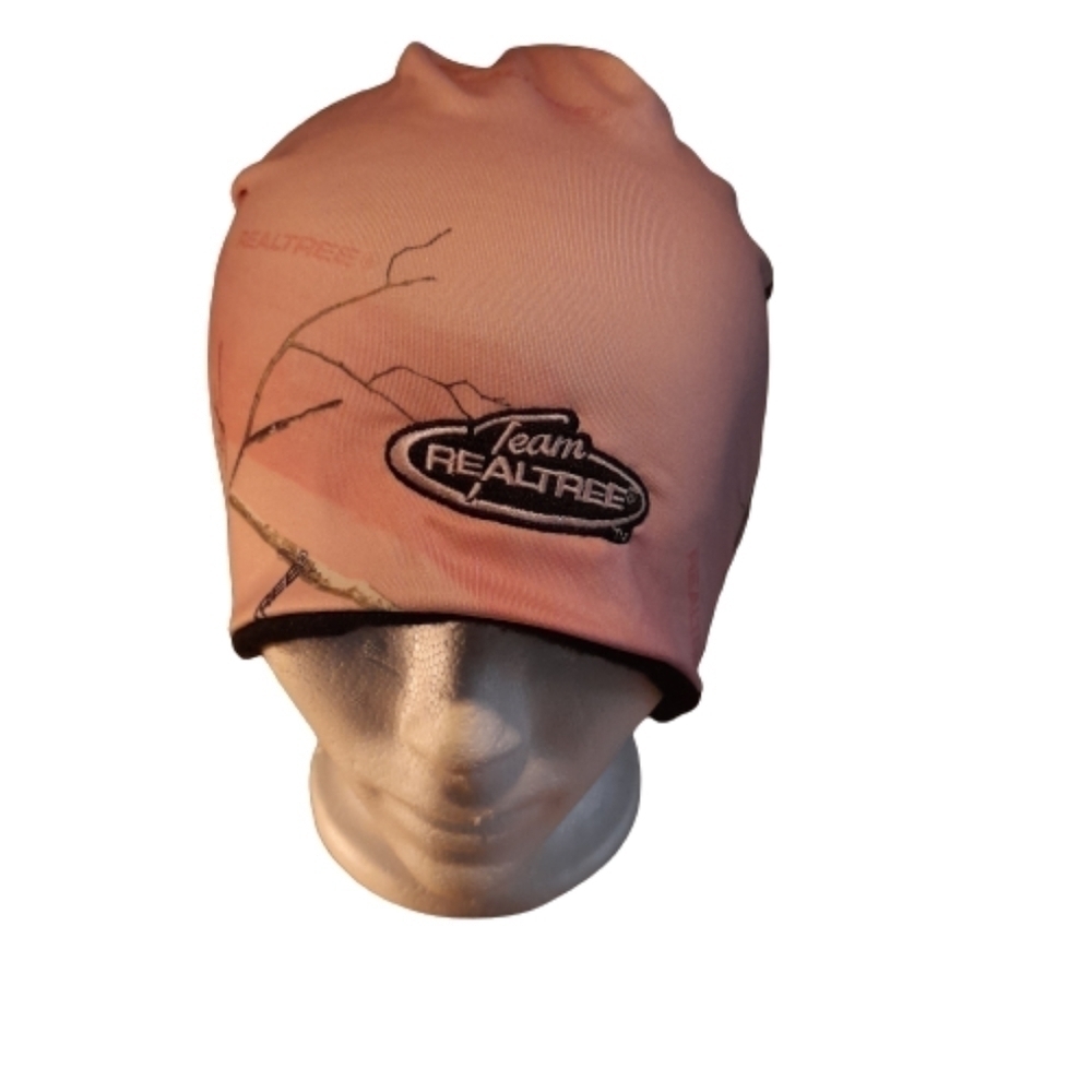 REALTREE Winter Camo Knit Stocking Cap Beanie Hunting Outdoor Pink One Size